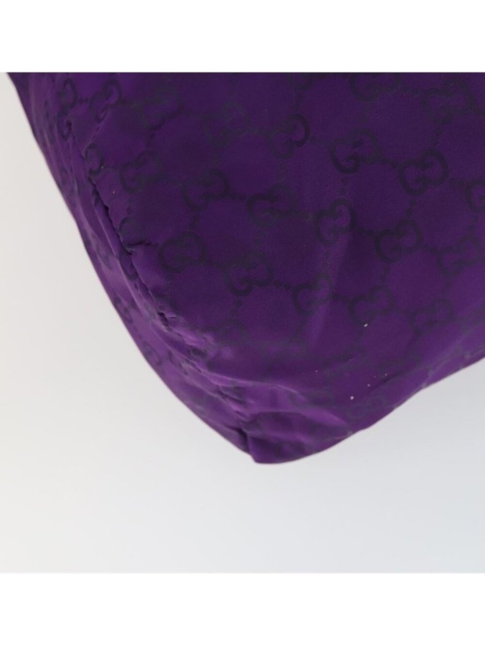 Authentic GUCCI GG Canvas Shoulder Bag Nylon Purple 281487 - Picture 8 of 16